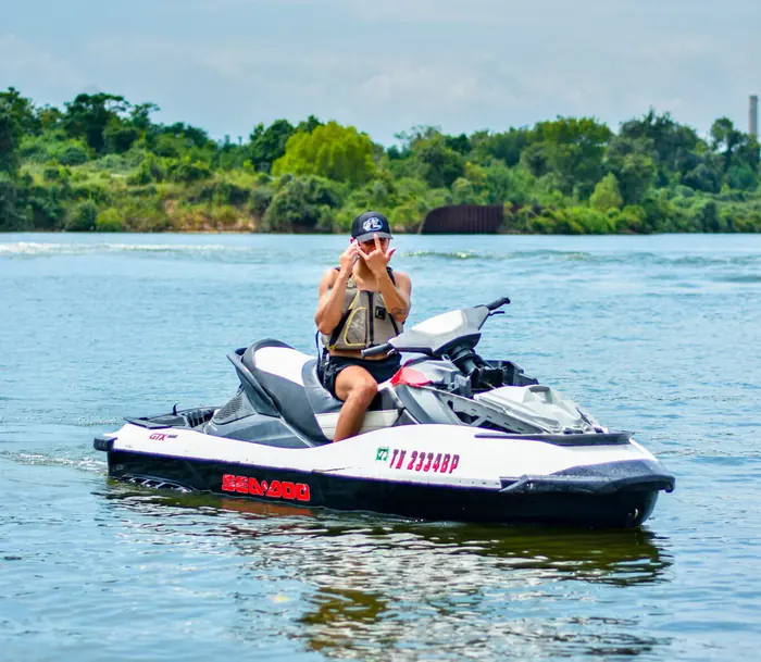 Solo rider on a Sea-Doo